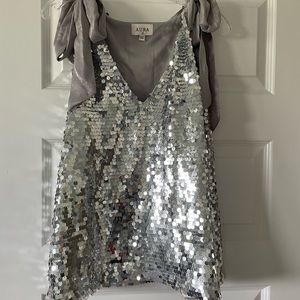 Silver Sequin Tank